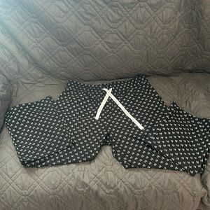 Calvin Kline lounge pants, black and white size small